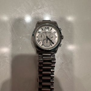 Silver Michael Kors Watch Unisex